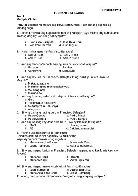 Filipino Gr. 8 Kasingkahulugan Florante at Laura Flashcards.